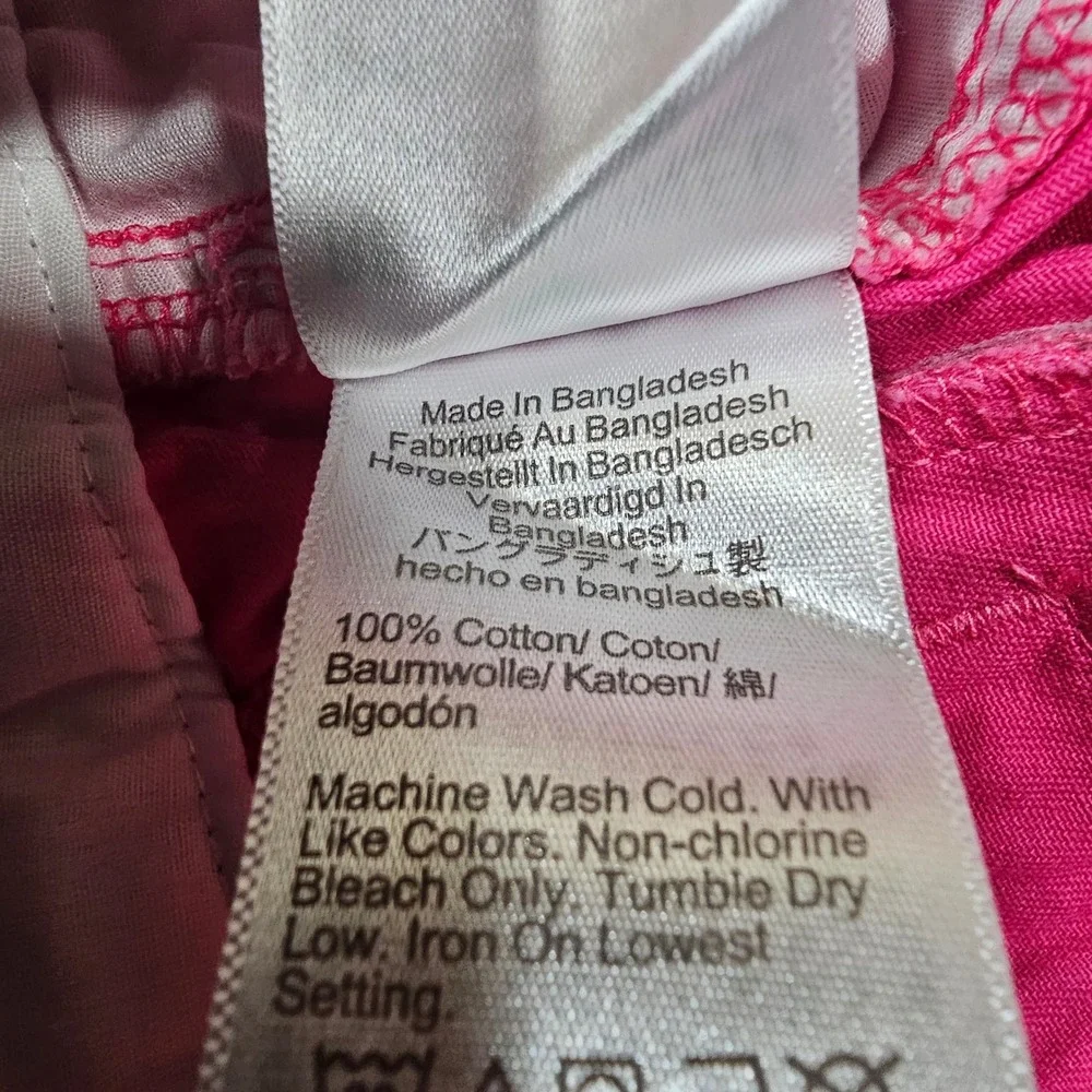 J. Crew Re-Imagined Hot Pink Chino Shorts Women's Size 2 Cotton‎ H1453